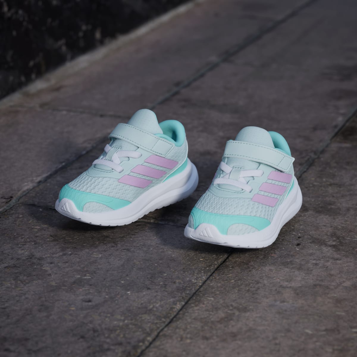 Adidas Kids' RUNFALCON 6 SHOE INFANT - Halo Mint / Bliss Lilac / Flash Aqua - Image 8