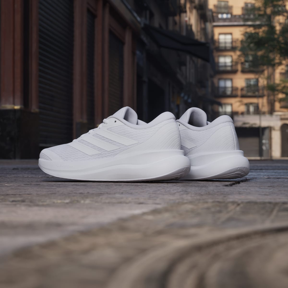 Adidas Women's RUNFALCON 6 Shoes - Cloud White / Cloud White / Grey One - Image 6