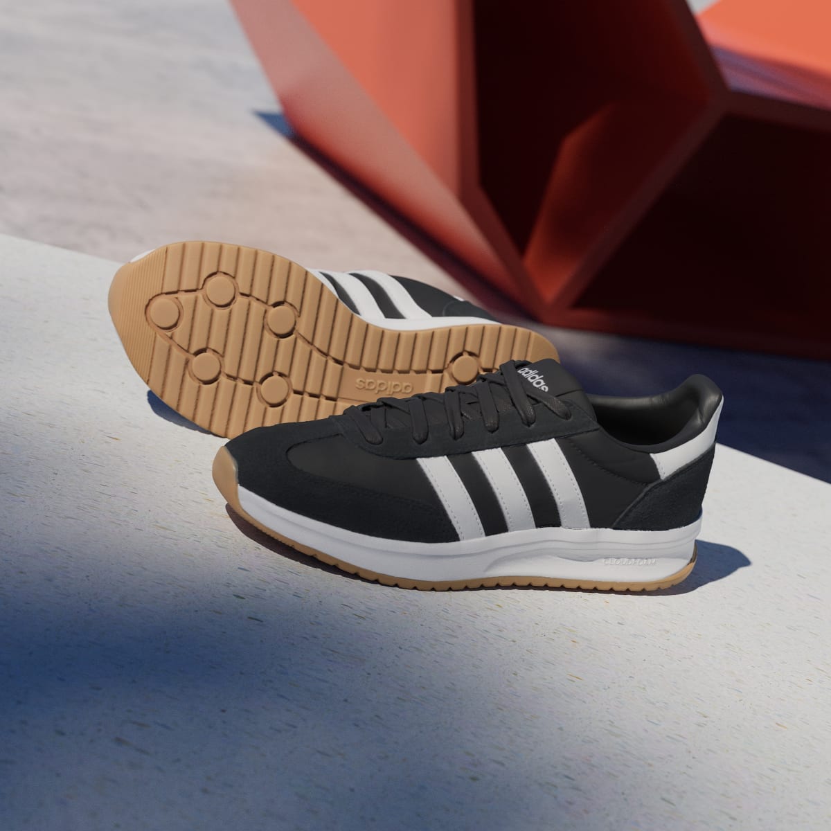 Adidas Women's RUN 70s 2.0 Shoes - Core Black / Core White / Core White - Image 4