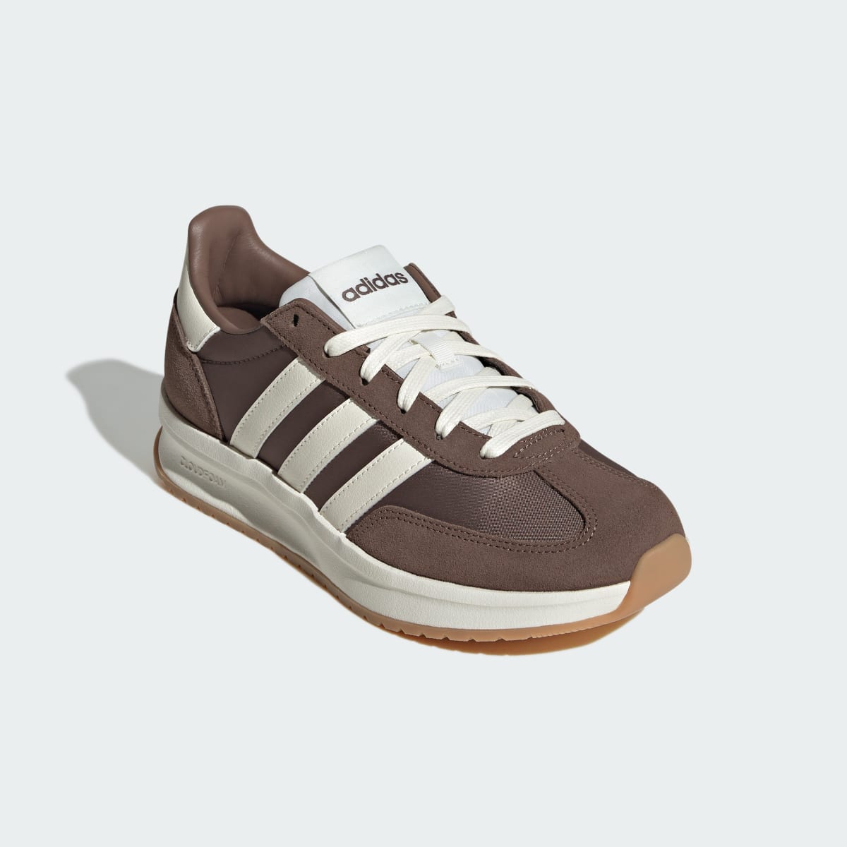 Adidas Women's RUN 70s 2.0 Shoes - Earth Strata / Off White / Gum - Image 4