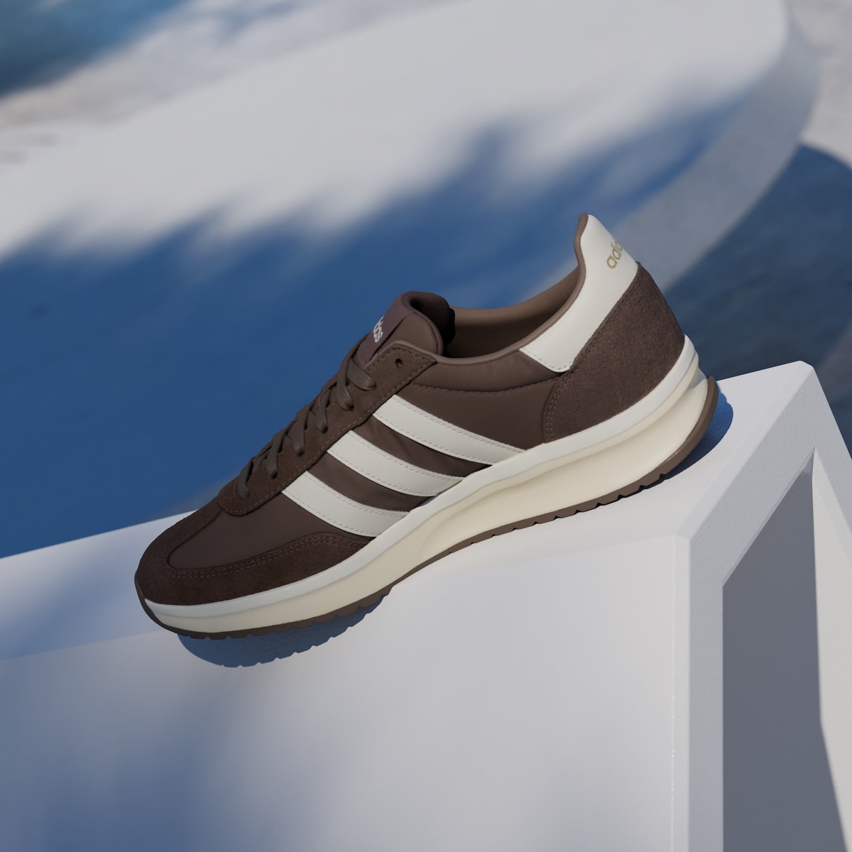 Adidas Men's RUN 70s 2.0 Shoes - Earth Strata / Off White / Warm Vanilla - Image 7