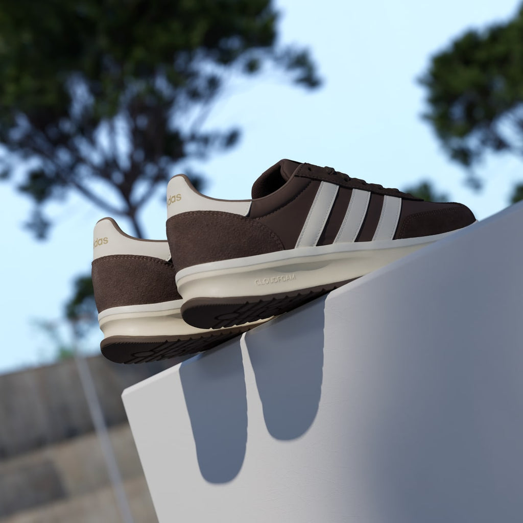 Adidas Men's RUN 70s 2.0 Shoes - Earth Strata / Off White / Warm Vanilla - Image 8