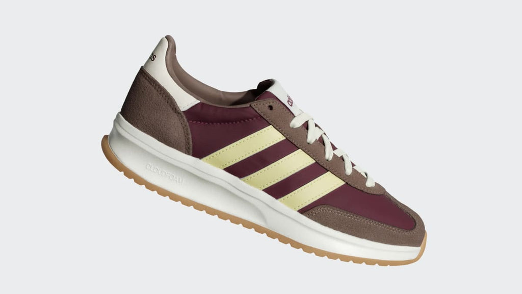 Adidas Women's RUN 70s 2.0 Shoes - Maroon / Powder Yellow / Earth Strata - Image 2