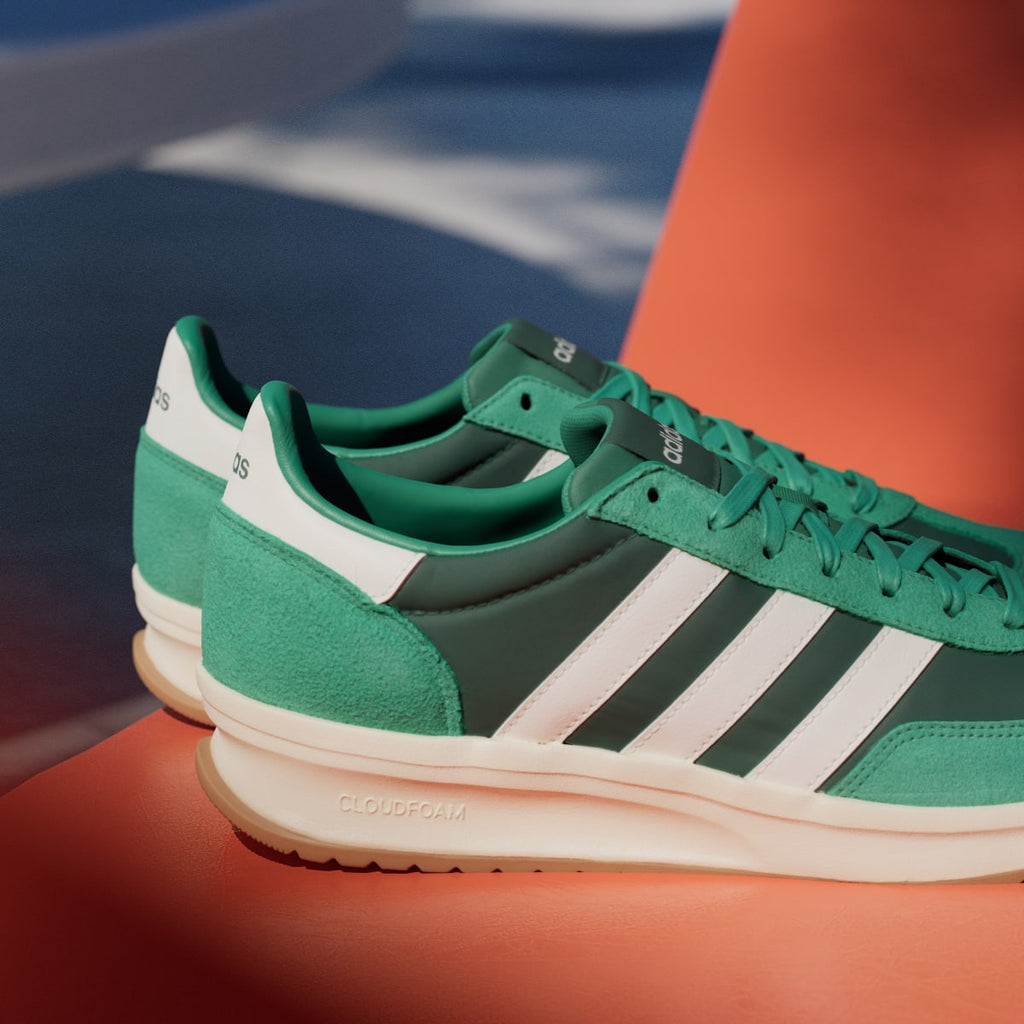 Adidas Men's RUN 70s 2.0 Shoes - Collegiate Green / Core White / Semi Court Green - Image 9