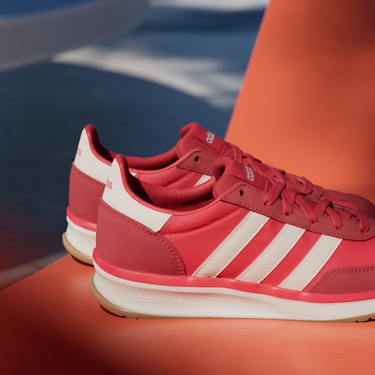 Adidas Women's RUN 70s 2.0 Shoes - Pure Ruby / Off White / Better Scarlet - Image 9