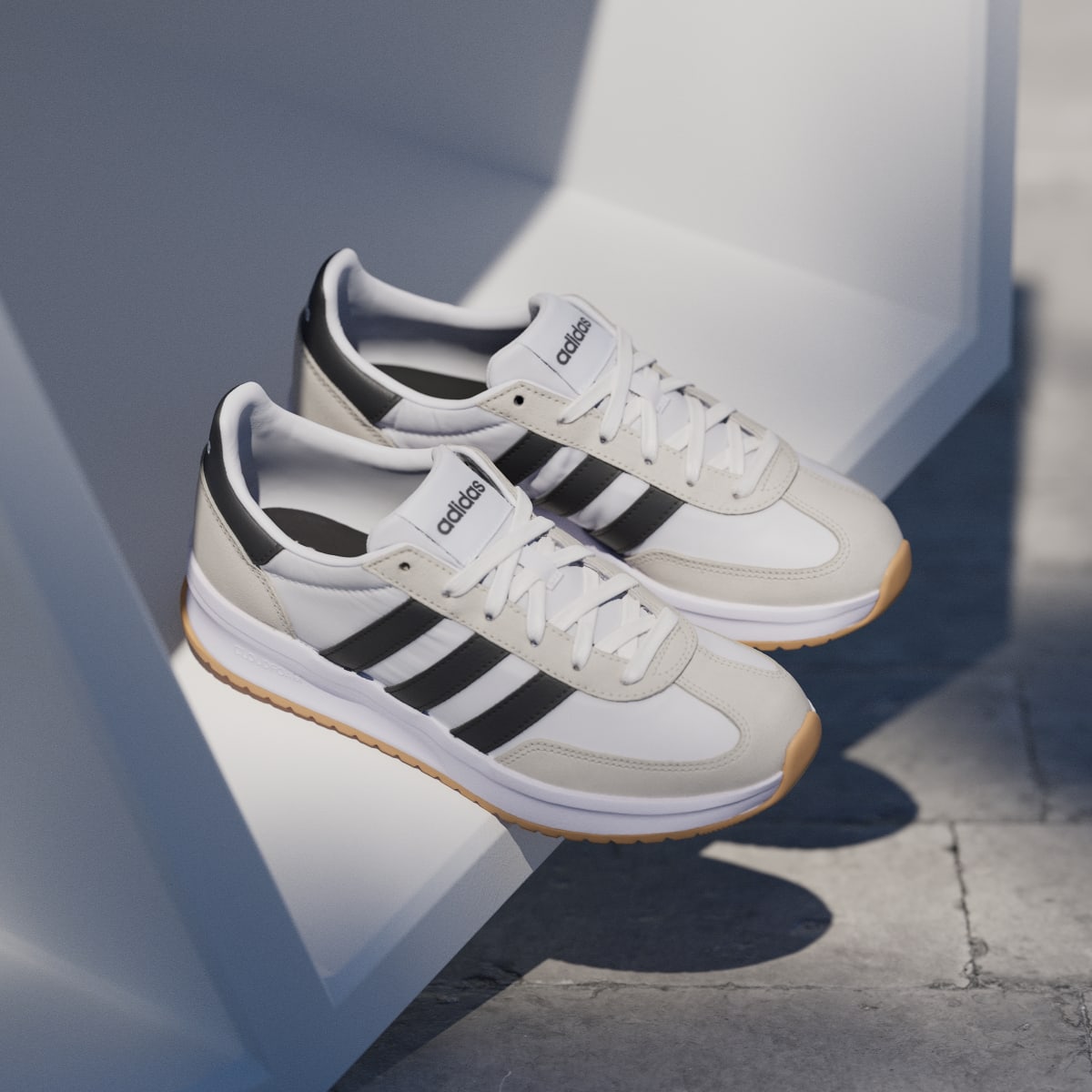 Adidas Women's RUN 70s 2.0 Shoes - Cloud White / Core Black / Grey One - Image 5