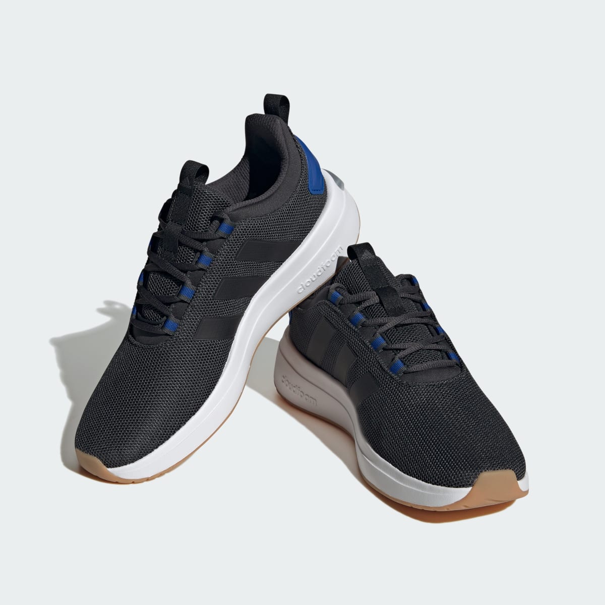 Adidas Men's Racer TR23 Shoes - Carbon / Core Black / Royal Blue - Image 4