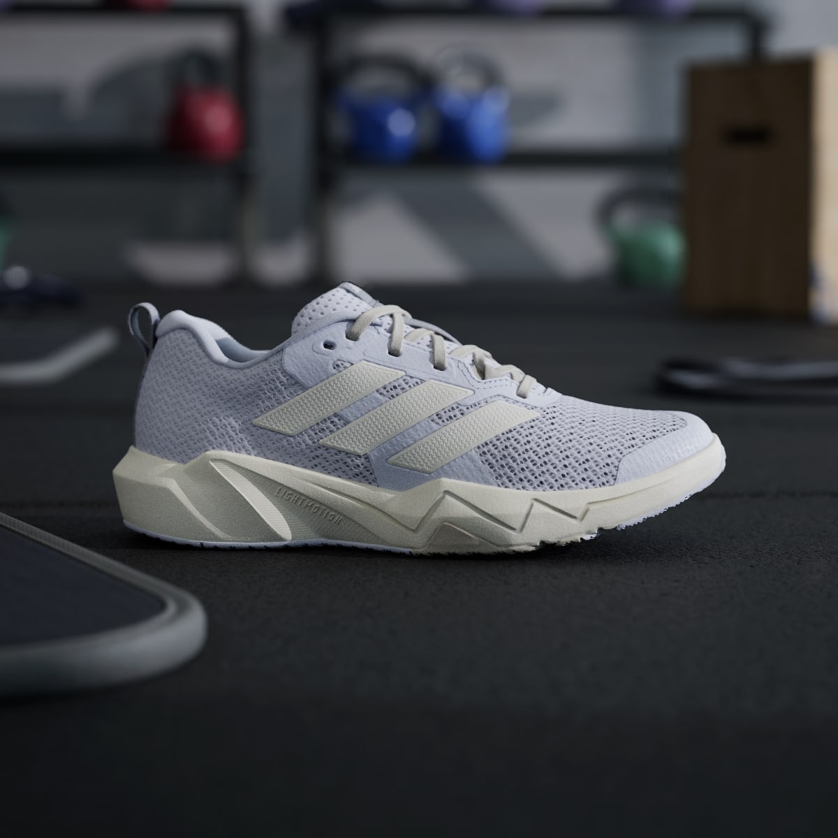 Adidas Women's Rapidmove Go Training Sneakers - Frozen Purple / Chalk White / Beige - Image 2