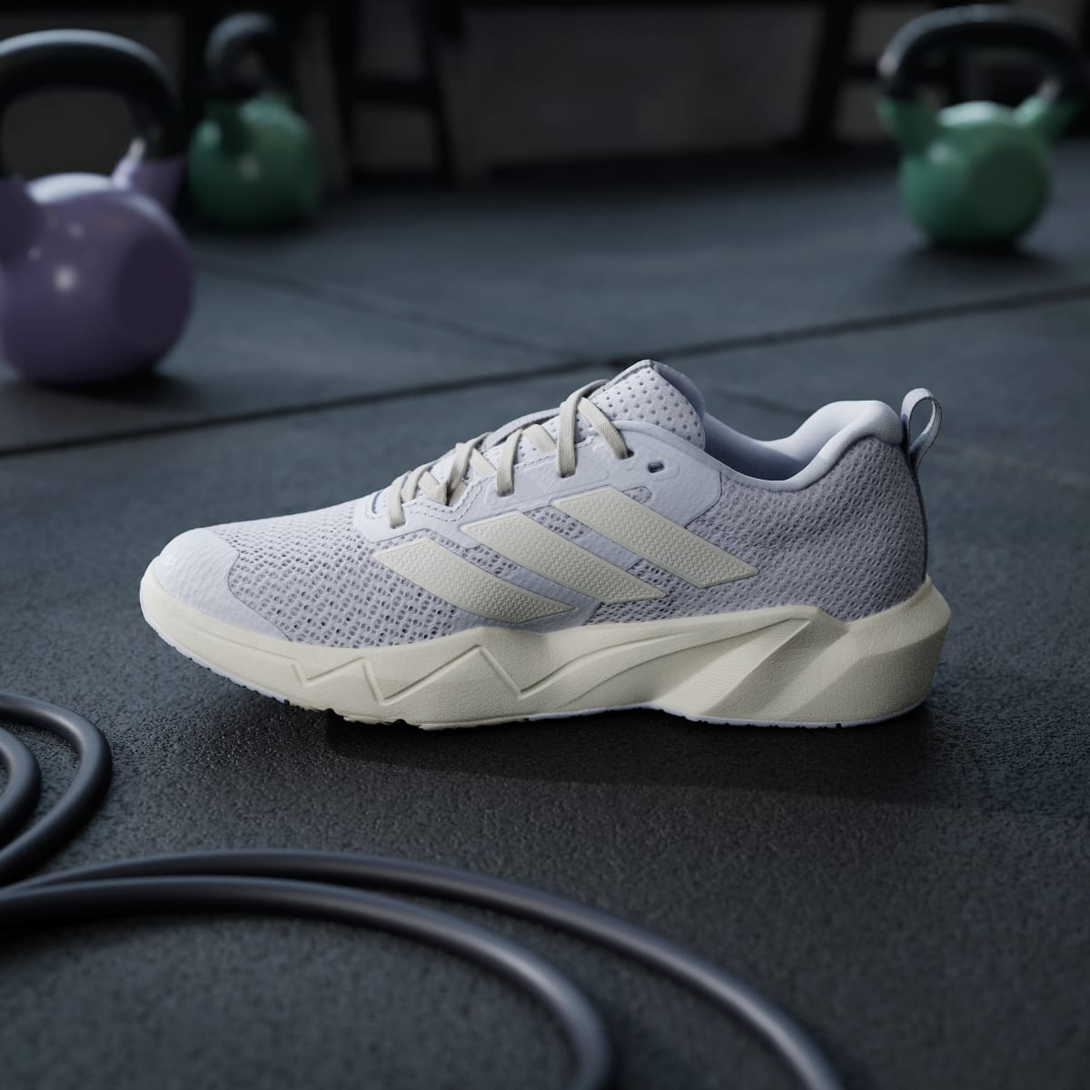 Adidas Women's Rapidmove Go Training Sneakers - Frozen Purple / Chalk White / Beige - Image 6