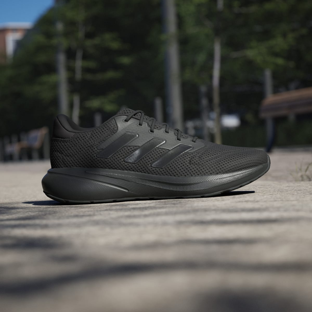 Adidas Men's Response Runner Shoes - Core Black / Core Black / Core Black - Image 3