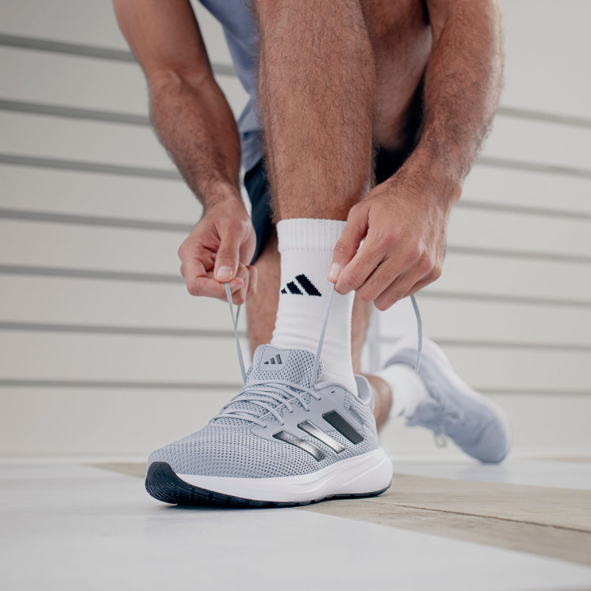 Adidas Men's Response Runner Shoes - Halo Silver / Core Black / Grey - Image 12