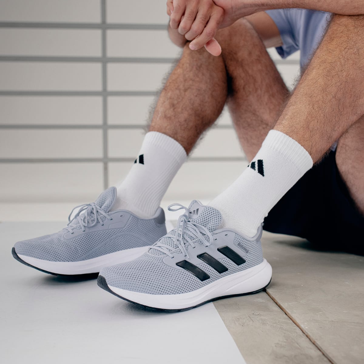 Adidas Men's Response Runner Shoes - Halo Silver / Core Black / Grey - Image 13