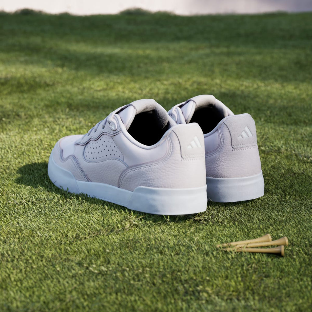 Adidas Women's Retrocross 25 Spikeless Golf Shoes - Almost Pink / Cloud White / Off White - Image 6