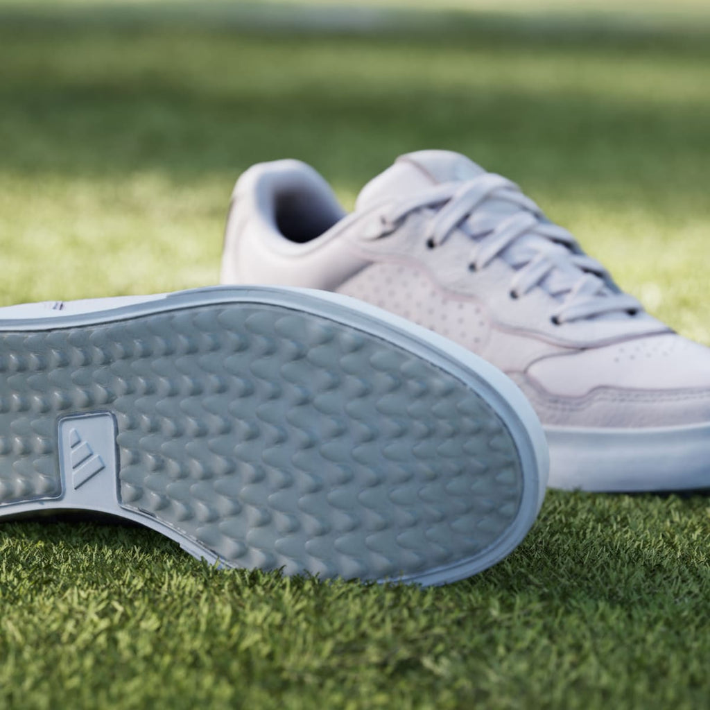 Adidas Women's Retrocross 25 Spikeless Golf Shoes - Almost Pink / Cloud White / Off White - Image 9