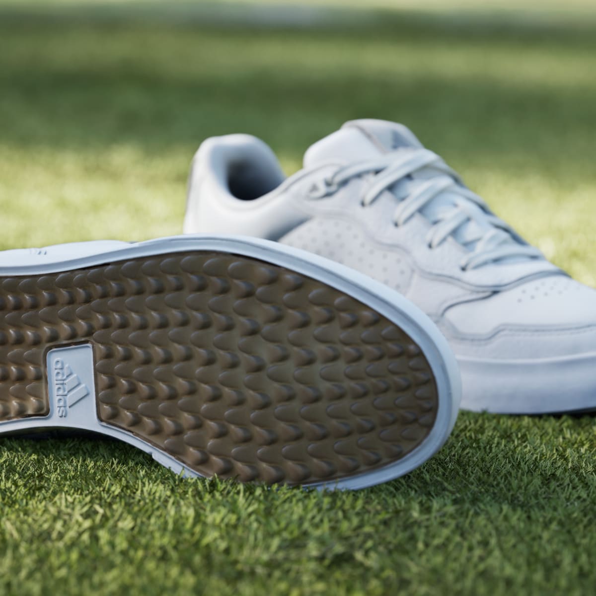Adidas Women's Retrocross 25 Spikeless Golf Shoes - Cloud White / Grey Six / Gum - Image 9