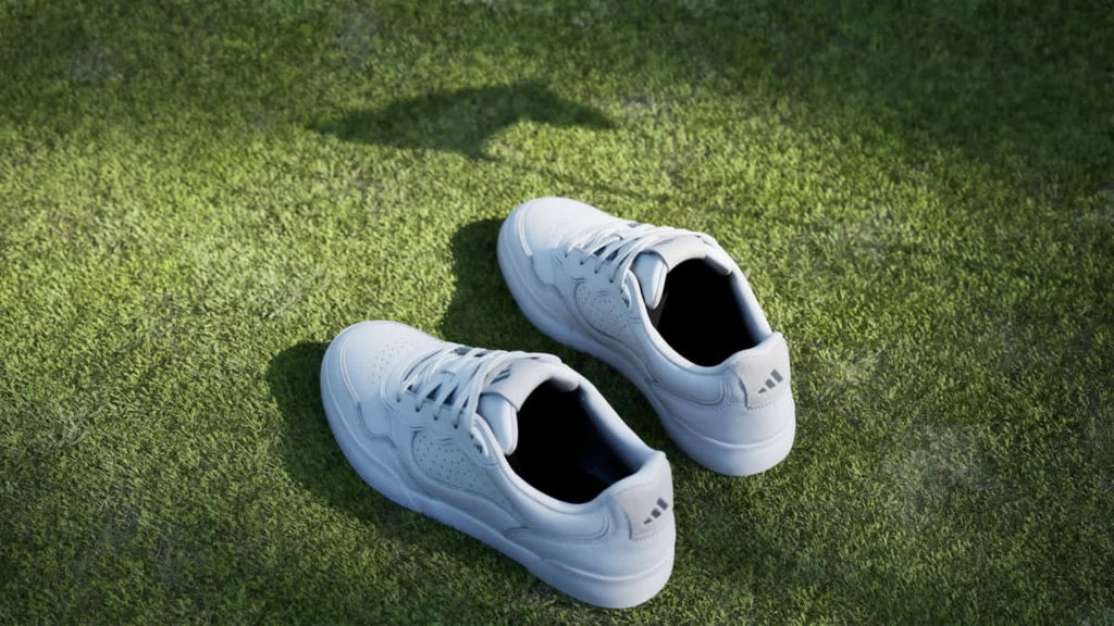Adidas Women's Retrocross 25 Spikeless Golf Shoes - Cloud White / Grey Six / Gum - Image 2
