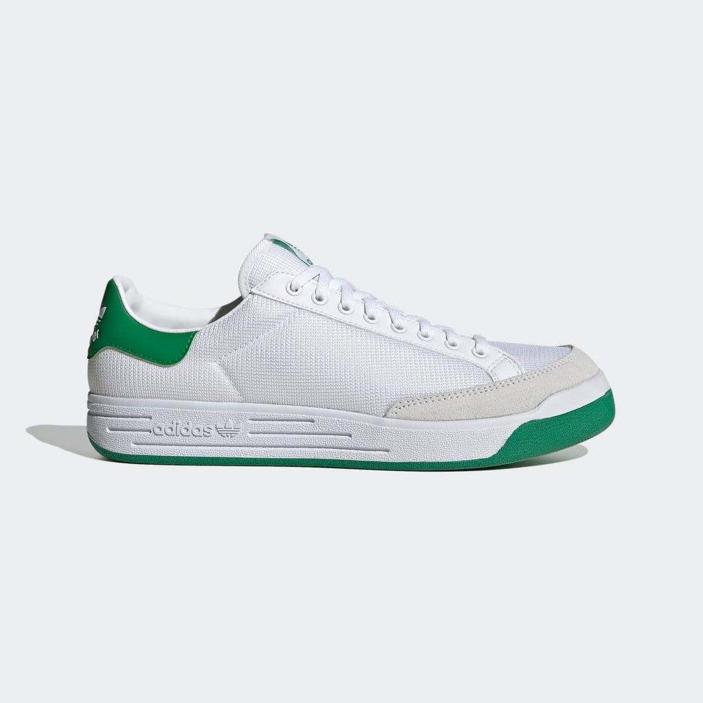 Adidas Men's Rod Laver Shoes - Cloud White / Cloud White / Green - Image 1