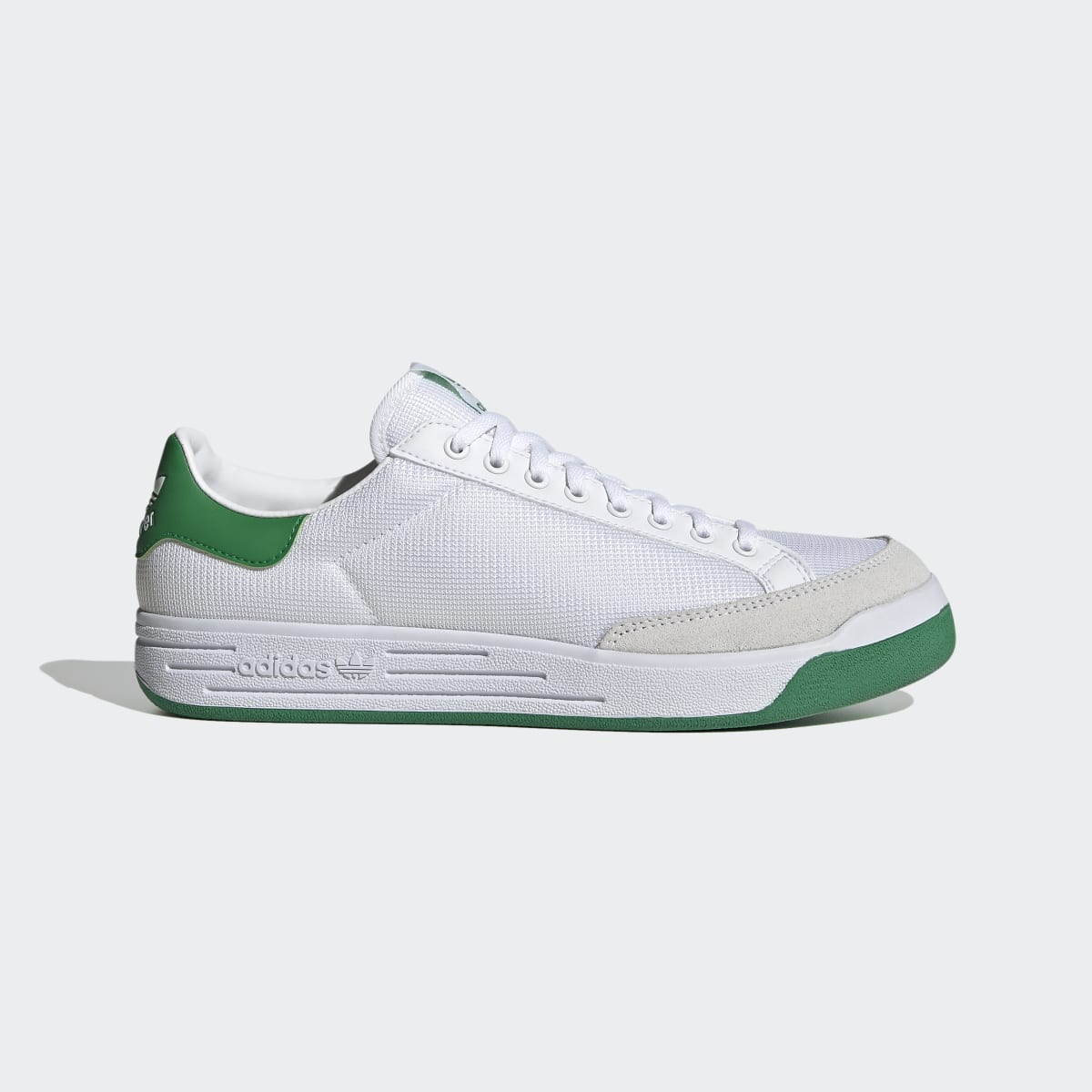 Adidas Men's Rod Laver Shoes - Cloud White / Cloud White / Green - Image 1