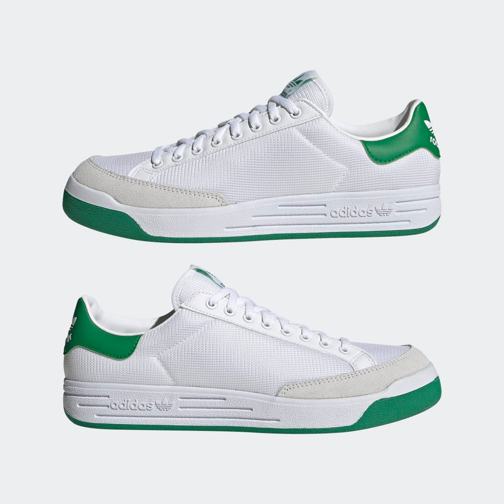 Adidas Men's Rod Laver Shoes - Cloud White / Cloud White / Green - Image 7