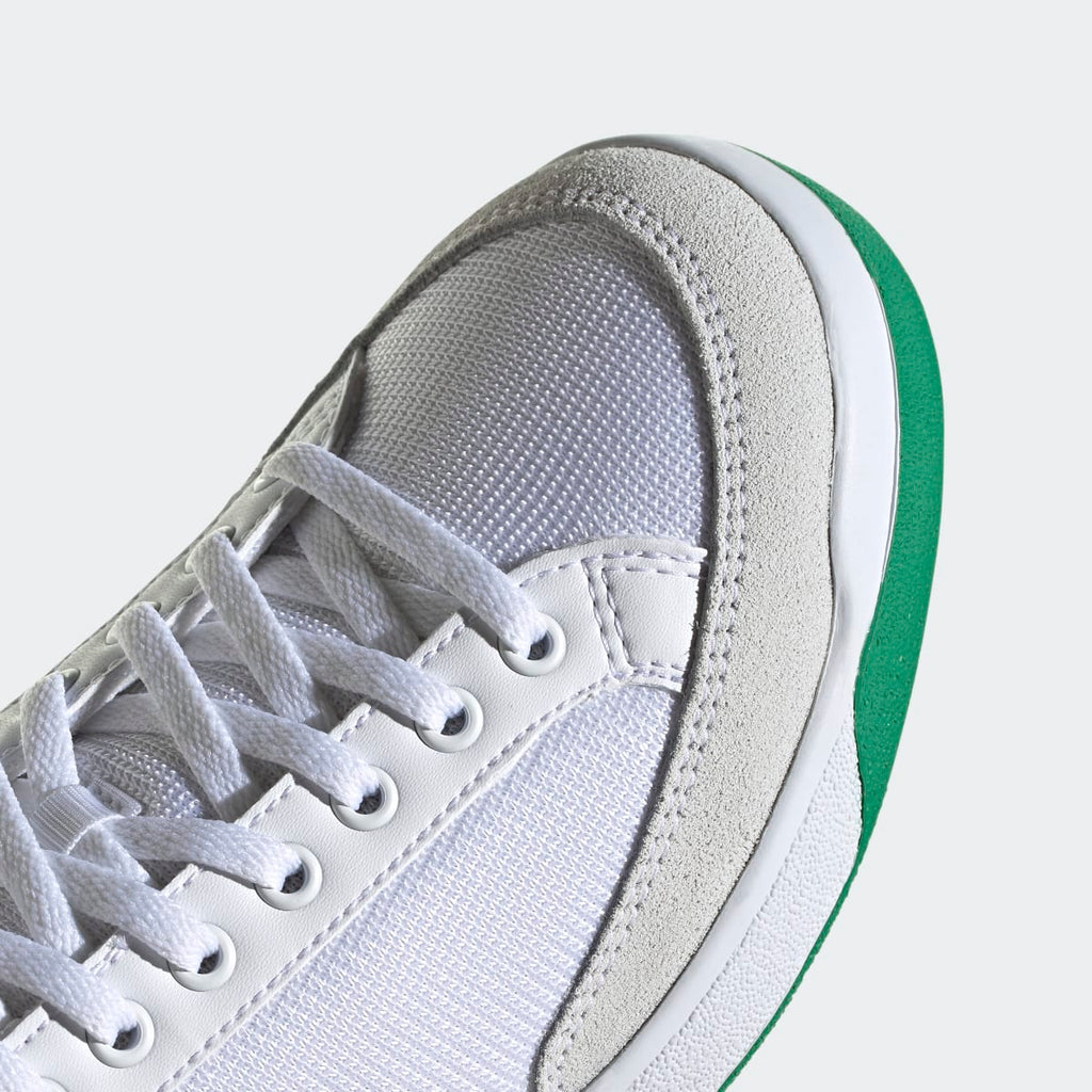 Adidas Men's Rod Laver Shoes - Cloud White / Cloud White / Green - Image 8