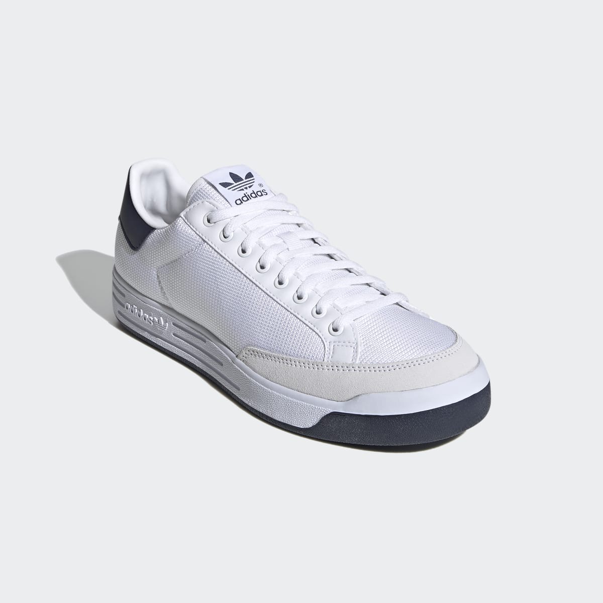 Adidas Men's Rod Laver Shoes - Cloud White / Cloud White / Collegiate Navy - Image 4