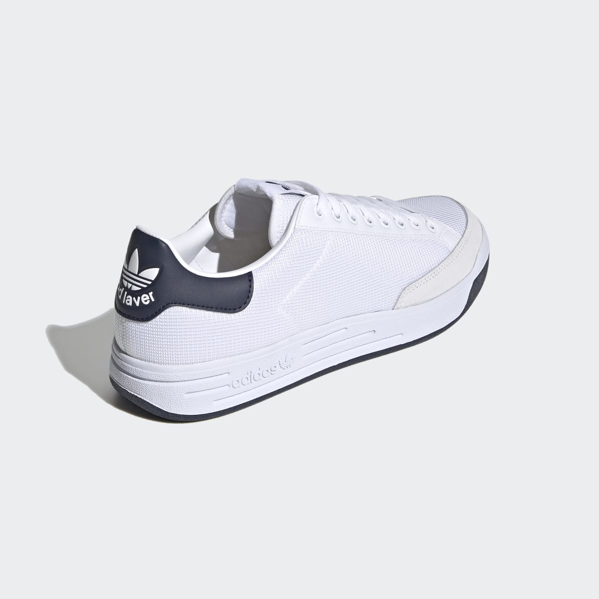 Adidas Men's Rod Laver Shoes - Cloud White / Cloud White / Collegiate Navy - Image 5