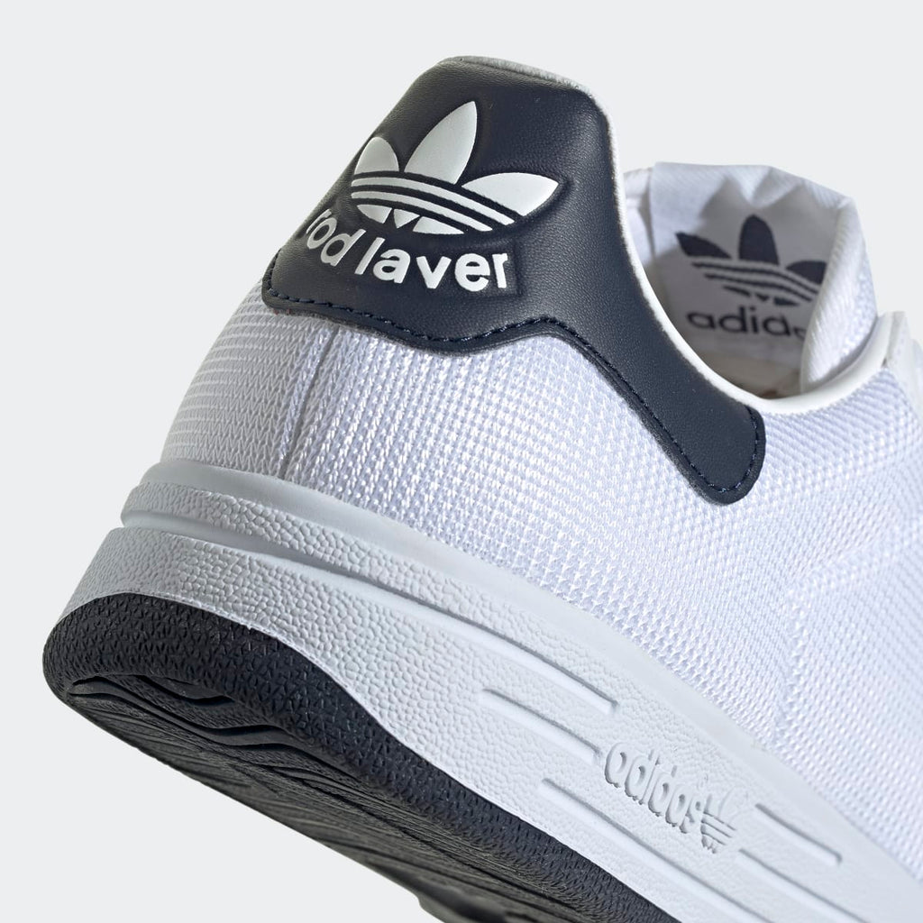 Adidas Men's Rod Laver Shoes - Cloud White / Cloud White / Collegiate Navy - Image 8