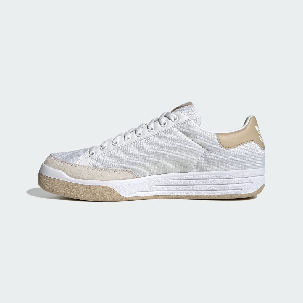 Adidas Men's Rod Laver Shoes - Cloud White / Cloud White / Khaki Three - Image 6