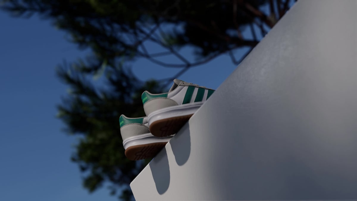 Adidas Kids' Run 70s 2.0 Shoes Kids - Grey One / Equipment Green / Cloud White - Image 2