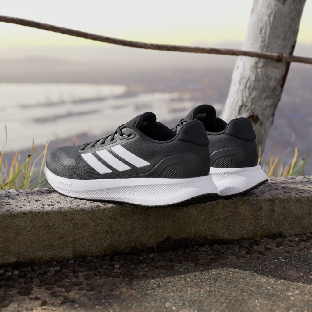 Adidas Men's Runfalcon 5 Running Shoes - Core Black / Cloud White / Core Black - Image 6