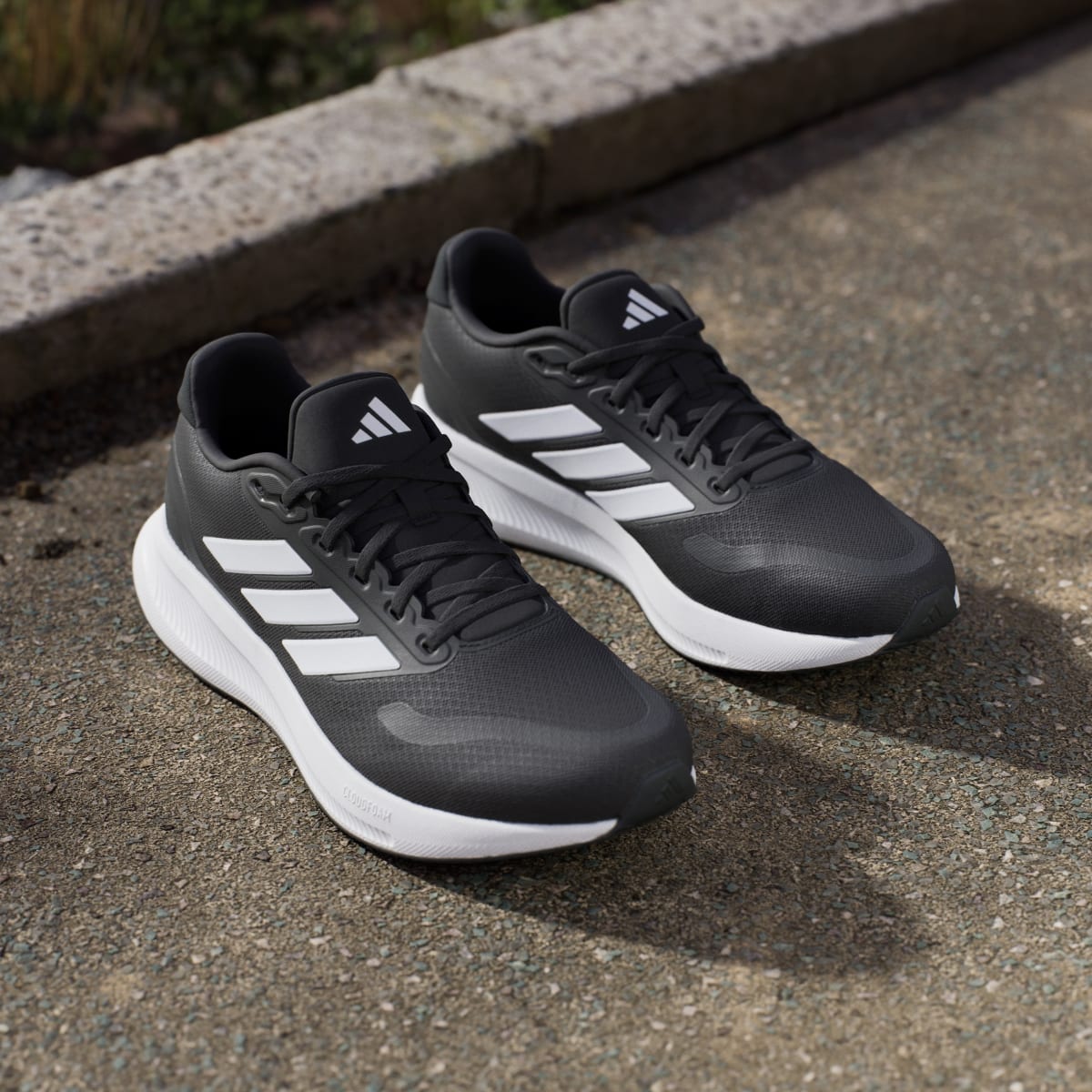 Adidas Men's Runfalcon 5 Running Shoes - Core Black / Cloud White / Core Black - Image 8
