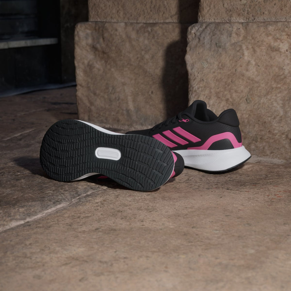 Adidas Women's Runfalcon 5 Running Shoes - Core Black / Pink Fusion / Cloud White - Image 4