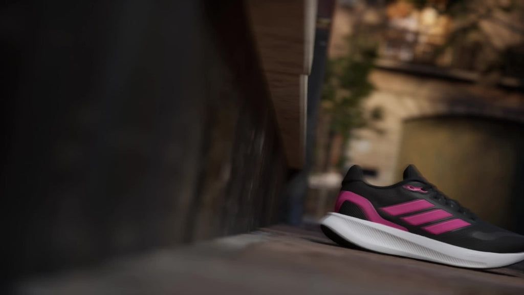 Adidas Women's Runfalcon 5 Running Shoes - Core Black / Pink Fusion / Cloud White - Image 2