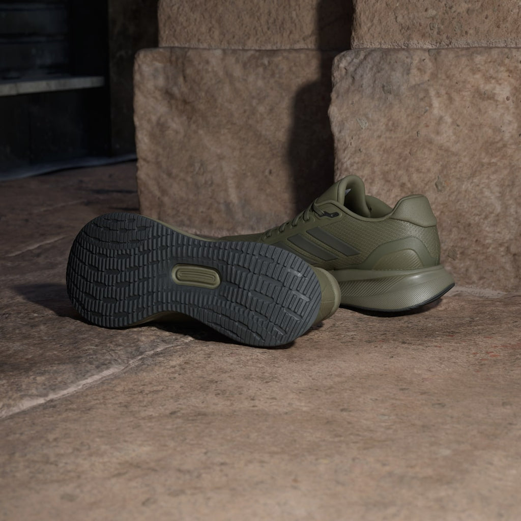 Adidas Men's Runfalcon 5 Running Shoes - Olive Strata / Shadow Olive / Core Black - Image 4