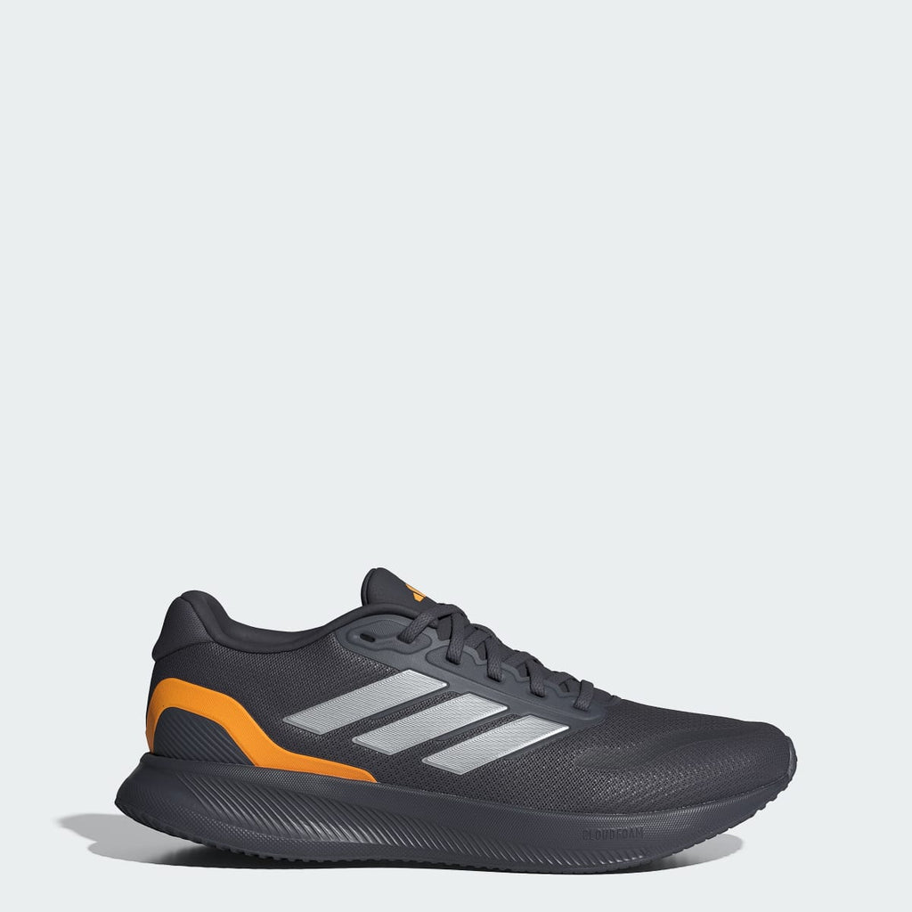 Adidas Men's Runfalcon 5 Running Shoes - Aurora Onix / Iron Metallic / Lucid Tangerine - Image 1