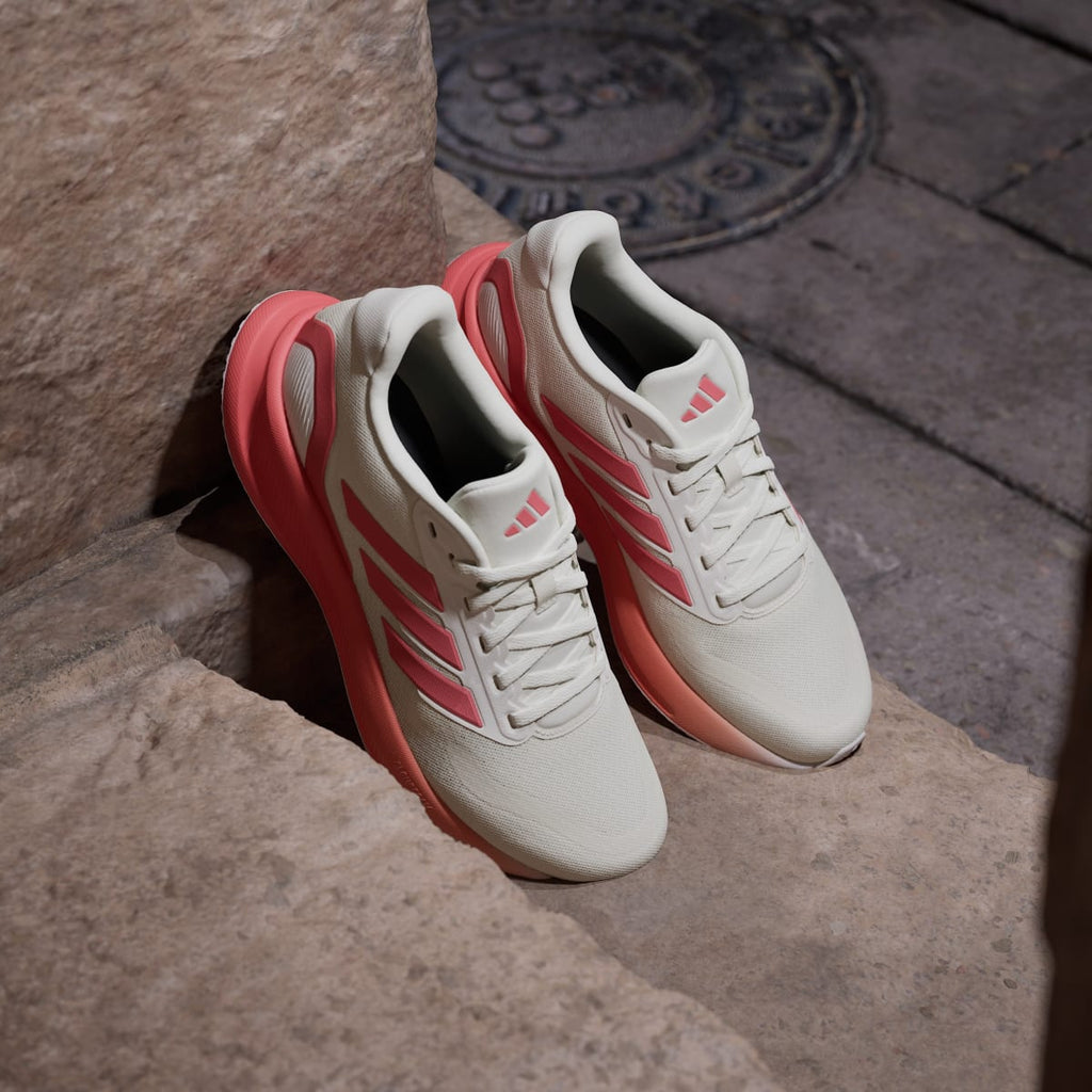 Adidas Women's Runfalcon 5 Running Shoes - Off White / Preloved Scarlet / Dash Grey - Image 5