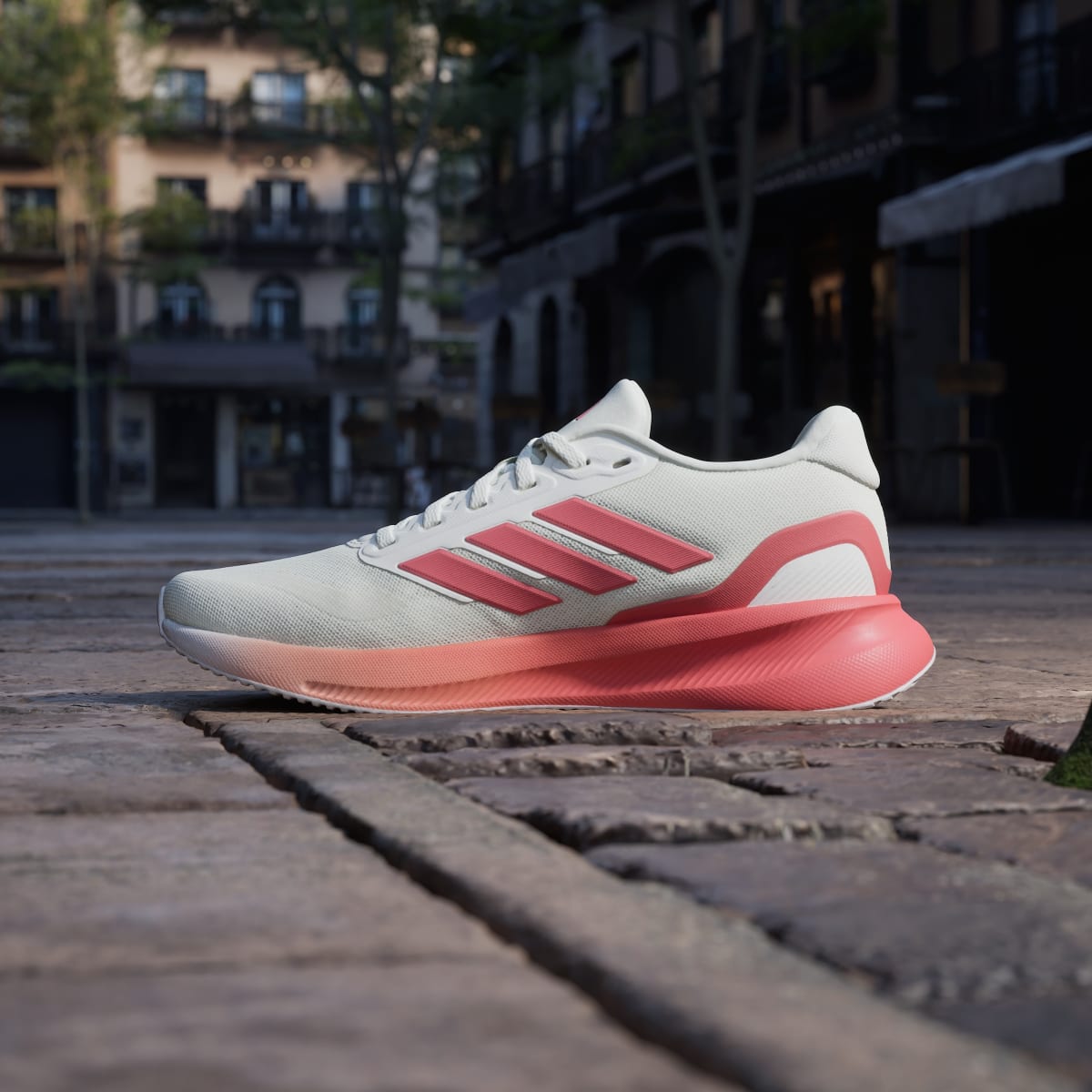 Adidas Women's Runfalcon 5 Running Shoes - Off White / Preloved Scarlet / Dash Grey - Image 7