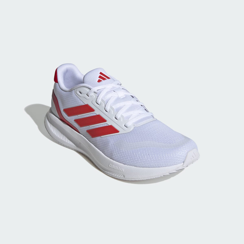 Adidas Men's Runfalcon 5 Running Shoes - Cloud White / Better Scarlet / Core Black - Image 4