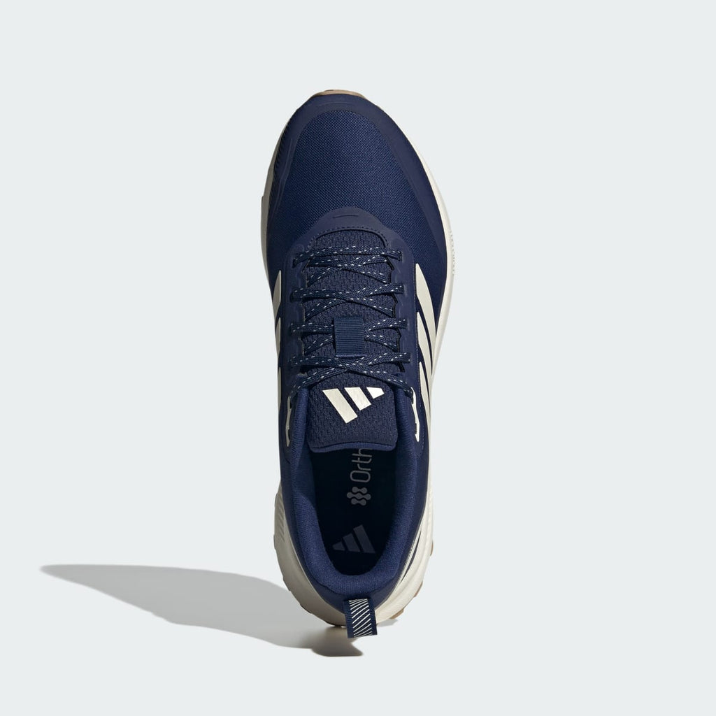 Adidas Men's Runfalcon 5 TR Running Shoes - Dark Blue / Chalk White / Core Black - Image 3