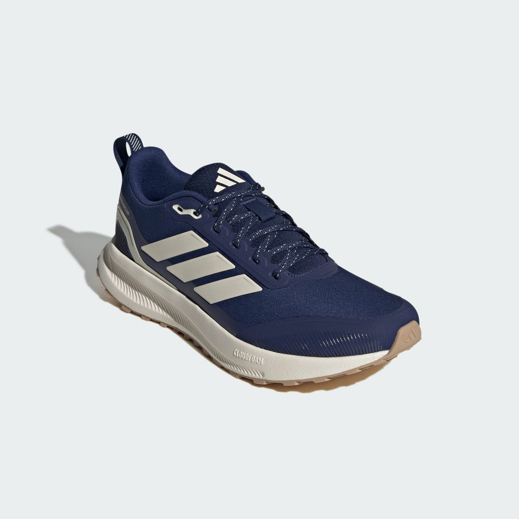 Adidas Men's Runfalcon 5 TR Running Shoes - Dark Blue / Chalk White / Core Black - Image 5