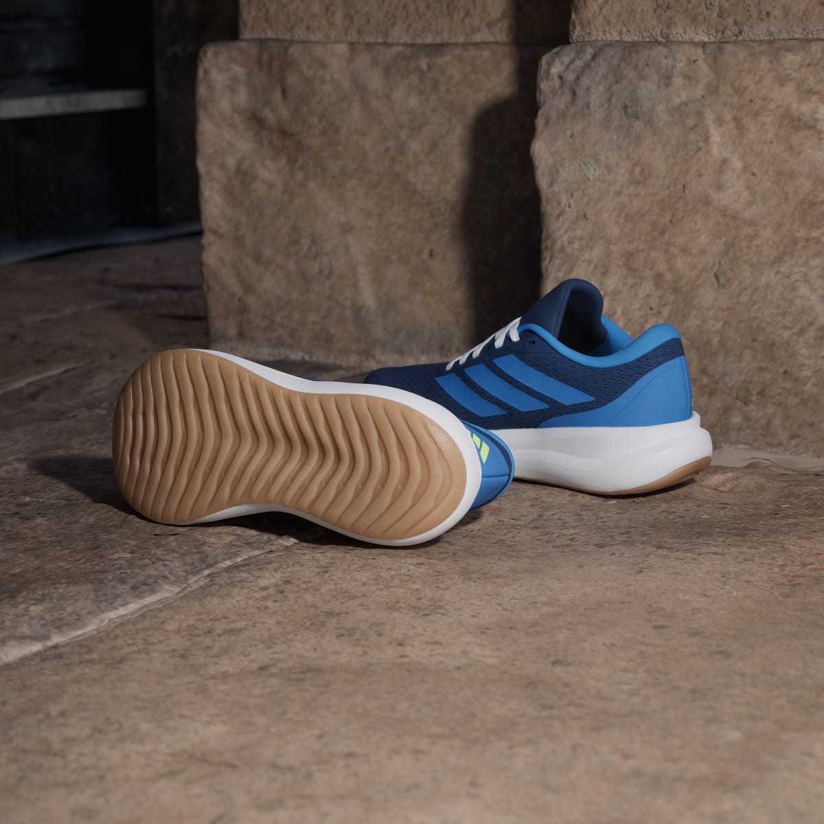 Adidas Kids' Runfalcon 6 Junior Shoes - Dark Blue / Bright Royal / Lucid Lemon - Image 4
