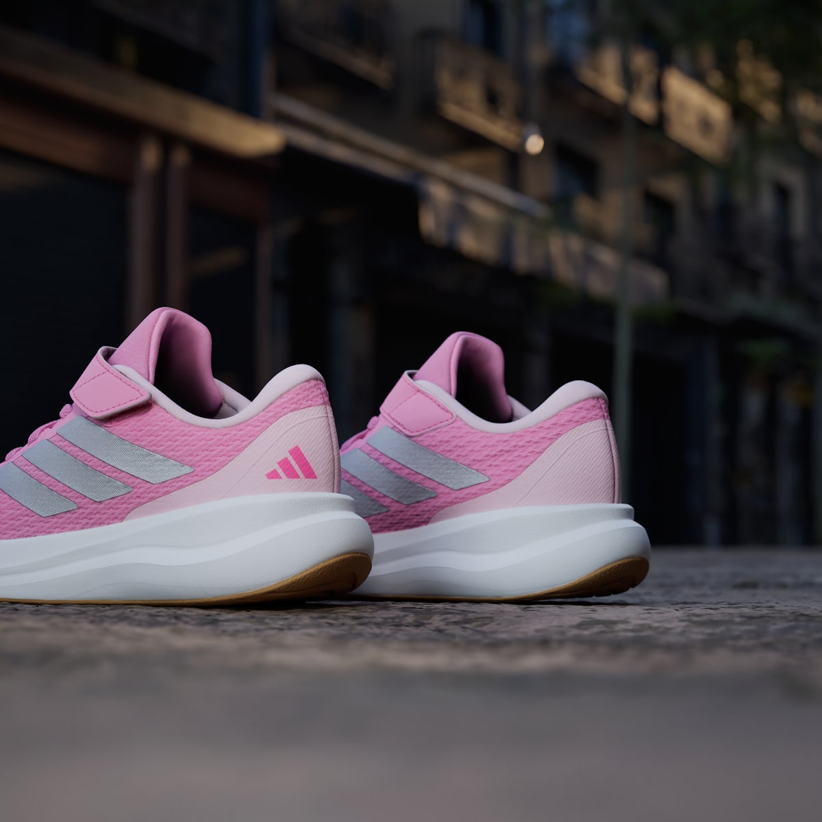 Adidas Kids' Runfalcon 6 Shoes Children - St Tropic Bloom / Silver Metallic / Lucid Pink - Image 10