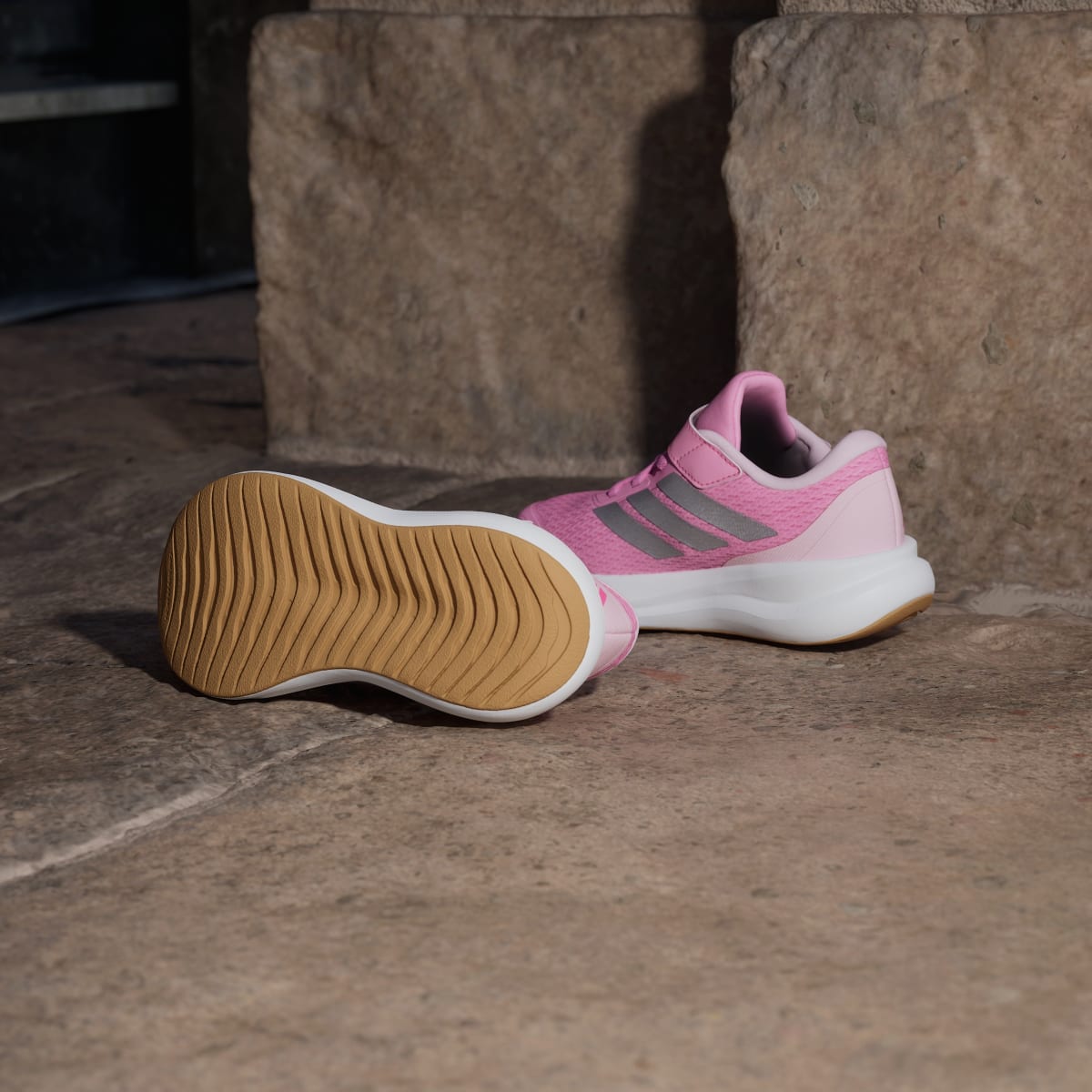 Adidas Kids' Runfalcon 6 Shoes Children - St Tropic Bloom / Silver Metallic / Lucid Pink - Image 4