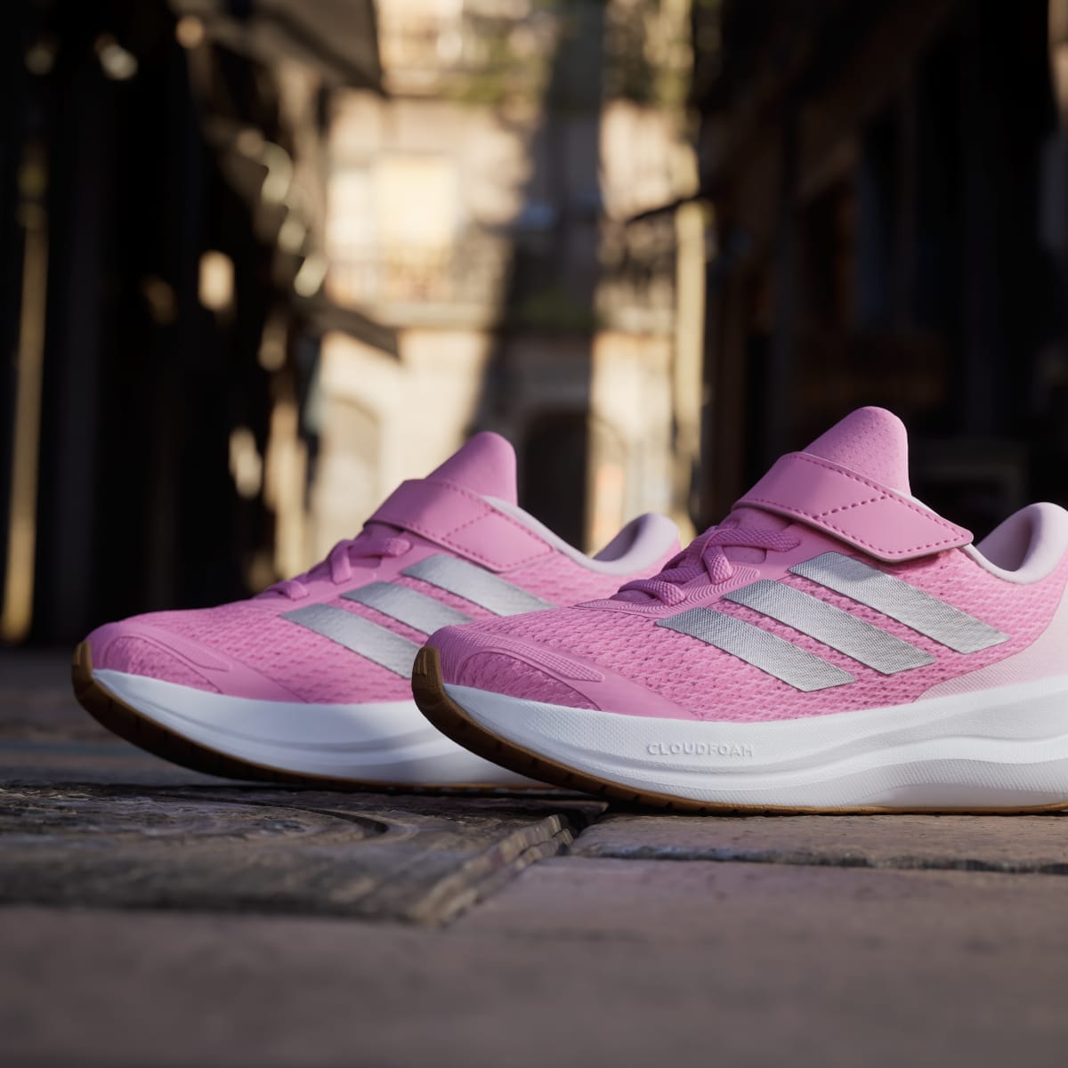 Adidas Kids' Runfalcon 6 Shoes Children - St Tropic Bloom / Silver Metallic / Lucid Pink - Image 9