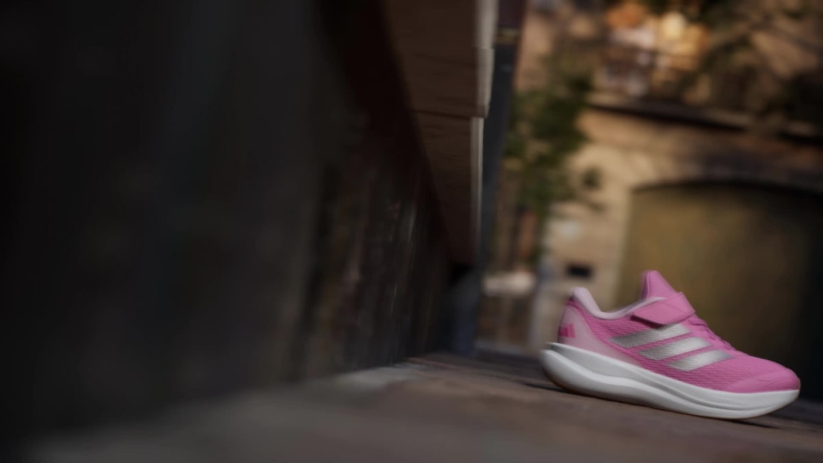 Adidas Kids' Runfalcon 6 Shoes Children - St Tropic Bloom / Silver Metallic / Lucid Pink - Image 2