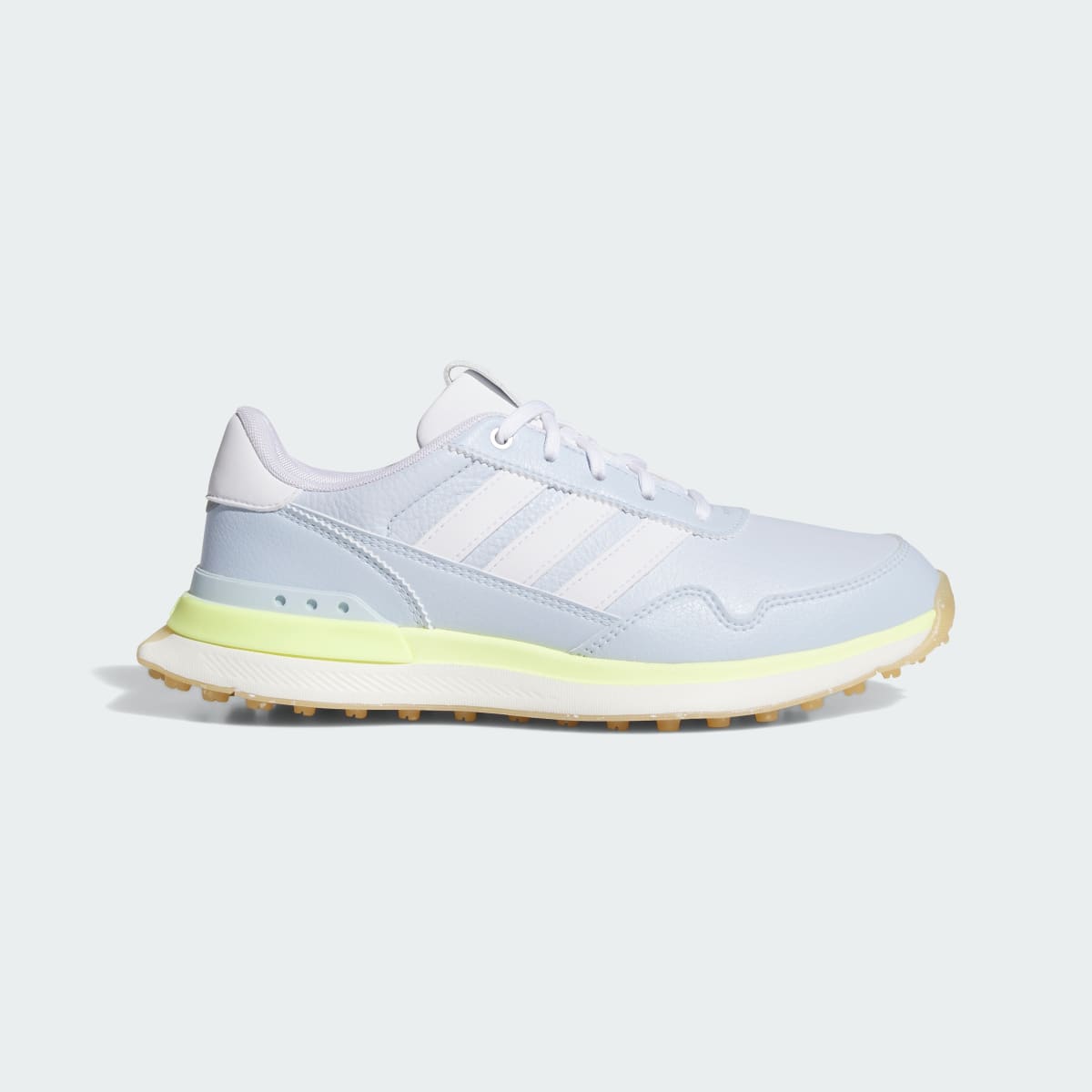 Adidas Women's S2G 26 LEATHER SPIKELESS GOLF SHOES - Crystal Sky / Cloud White / Frozen Lemon - Image 1