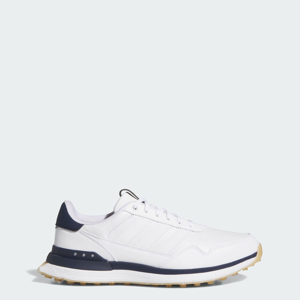 Adidas Men's S2G 26 LEATHER SPIKELESS GOLF SHOES - Cloud White / Cloud White / Collegiate Navy - Image 1