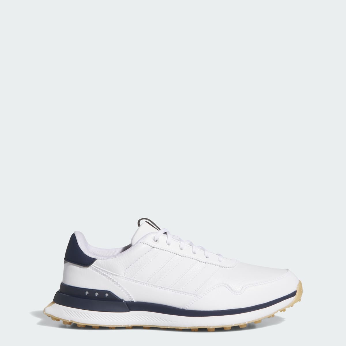 Adidas Men's S2G 26 LEATHER SPIKELESS GOLF SHOES - Cloud White / Cloud White / Collegiate Navy - Image 1