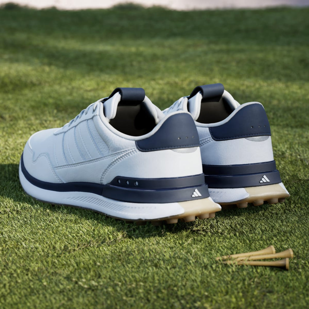 Adidas Men's S2G 26 LEATHER SPIKELESS GOLF SHOES - Cloud White / Cloud White / Collegiate Navy - Image 6