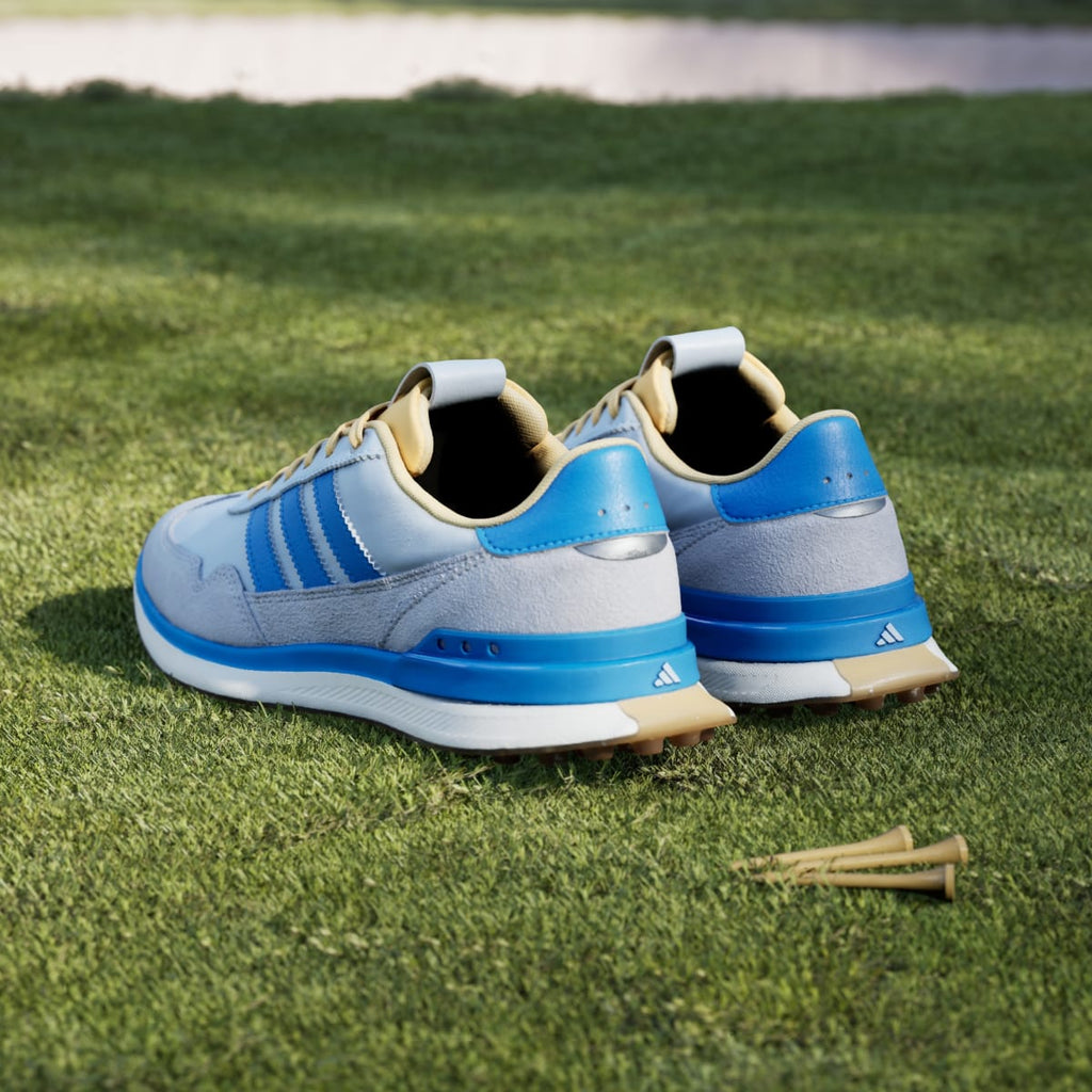 Adidas Women's S2G 26 TEXTILE SPIKELESS GOLF SHOES - Crystal Sky / Lucid Ray Blue / Ice Tangerine - Image 6